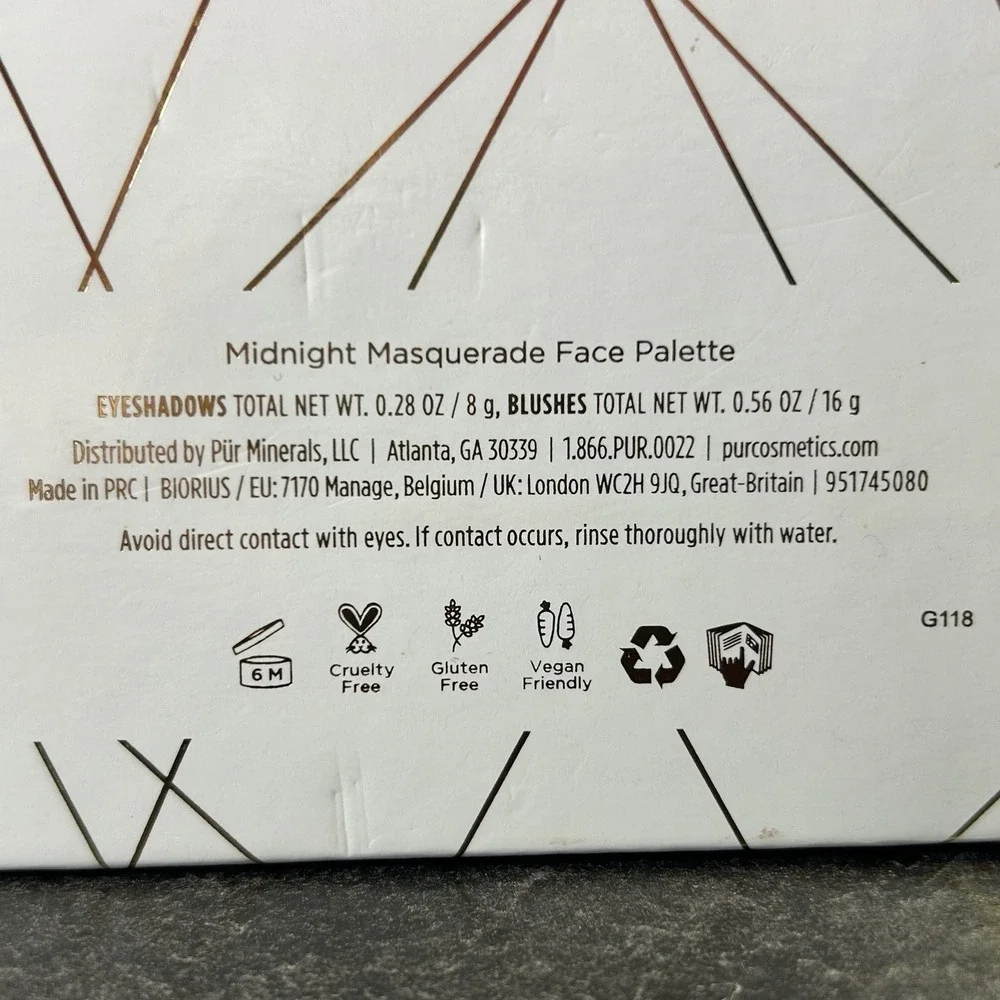 New PUR Cosmetics Midnight Masquerade Eyeshadow‎ & Blush Face Palette